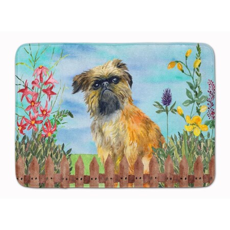 Carolines Treasures Brussels Griffon Spring Machine Washable Memory Foam Mat CK1249RUG